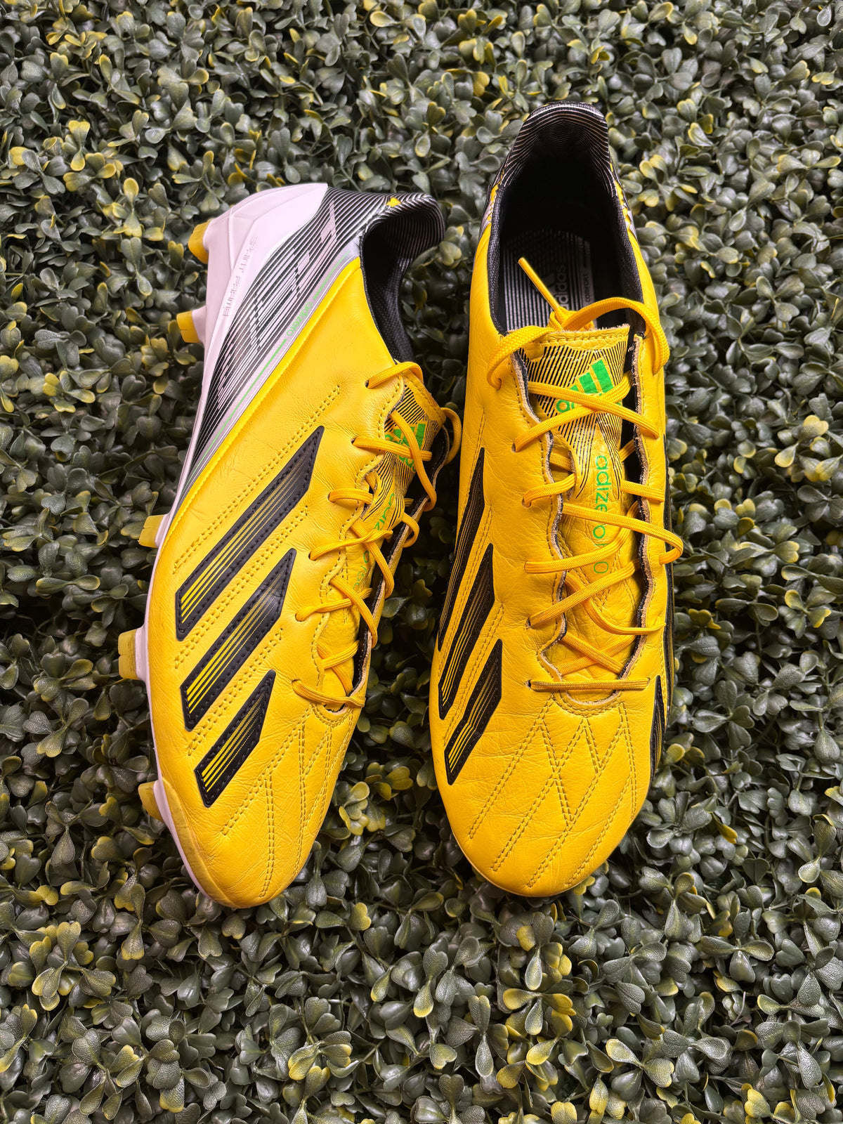 ADIDAS F50 ADIZERO TRX FG LEATHER “VIVID YELLOW”