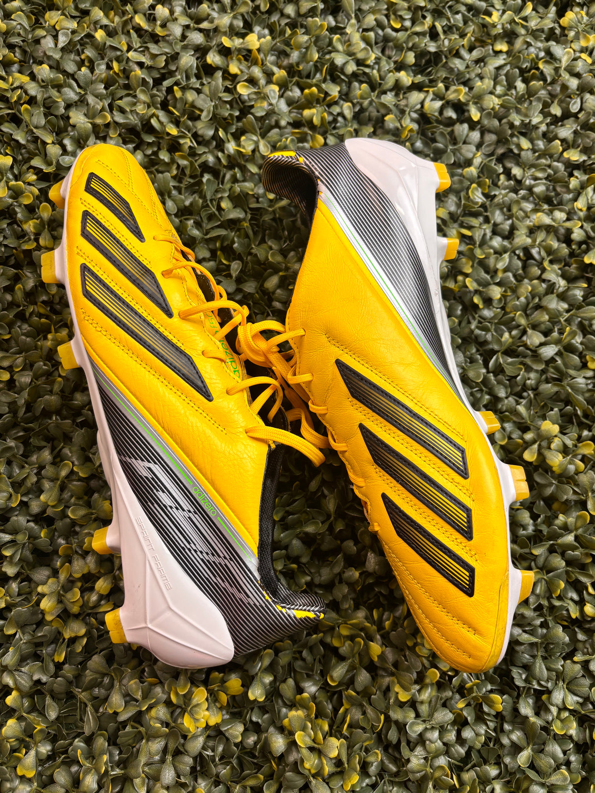 ADIDAS F50 ADIZERO TRX FG LEATHER “VIVID YELLOW”